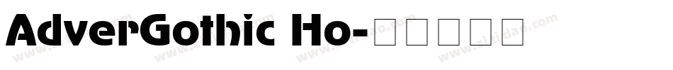 AdverGothic Ho字体转换